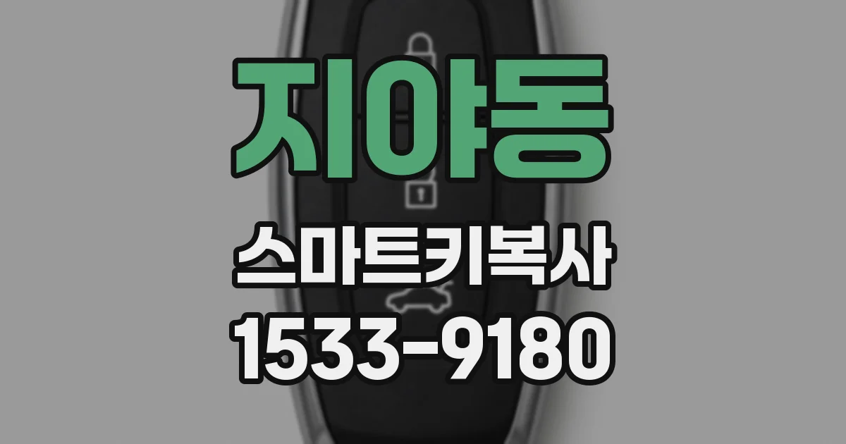 지야동 스마트키복사