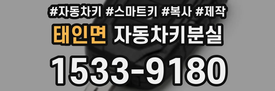 태인면 자동차키분실