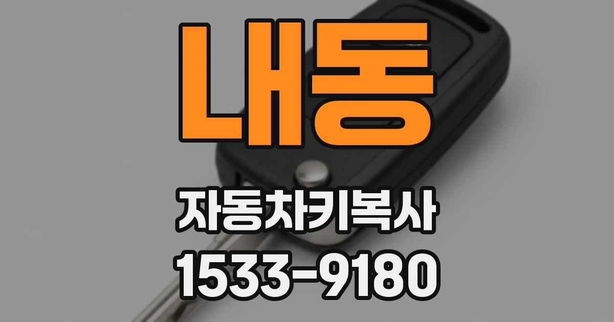 내동 자동차키복사