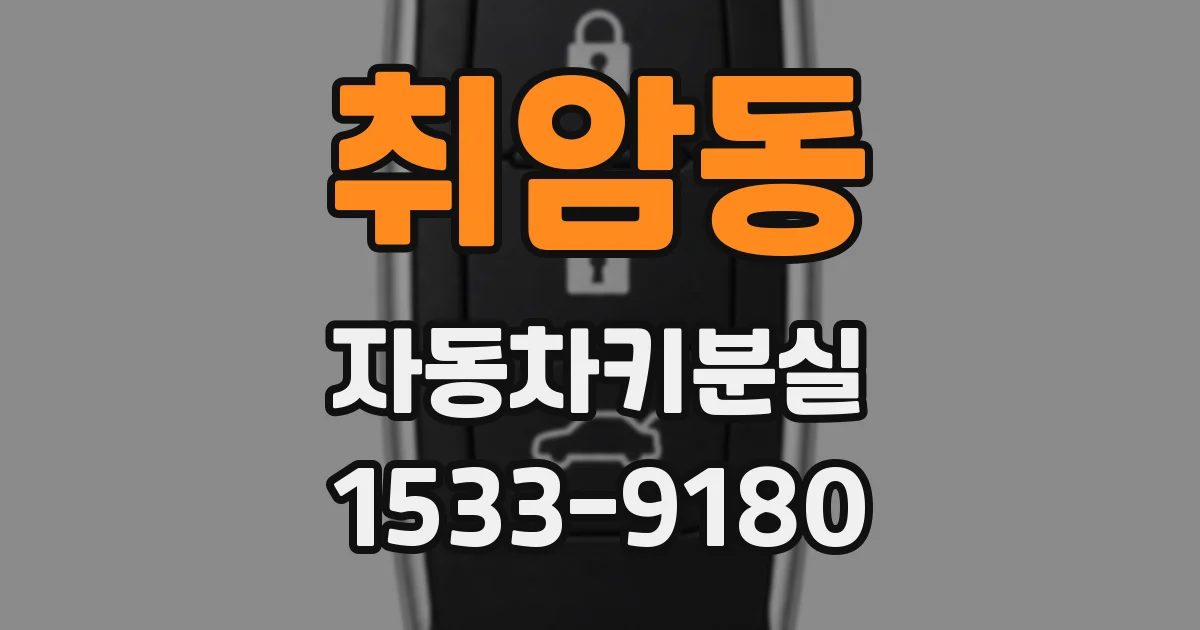 취암동 자동차키분실