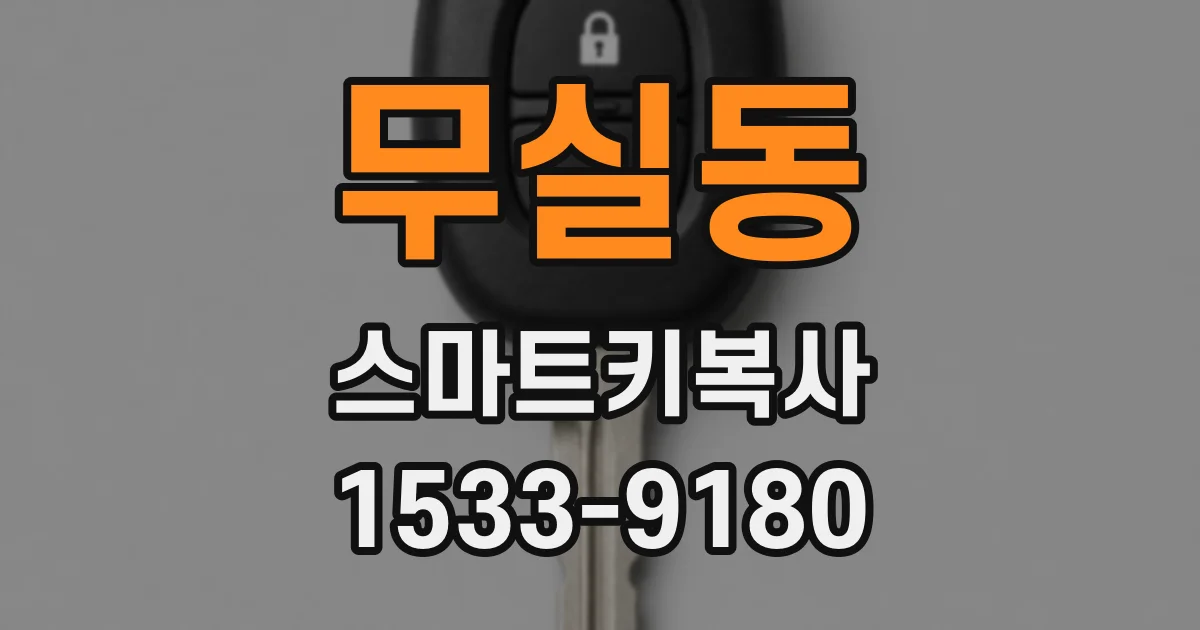 무실동 스마트키복사