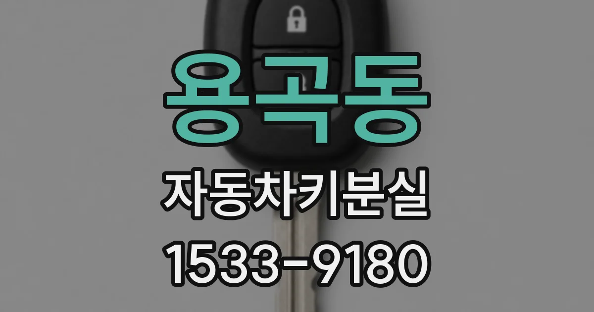 용곡동 자동차키분실