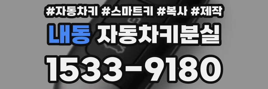 내동 자동차키분실