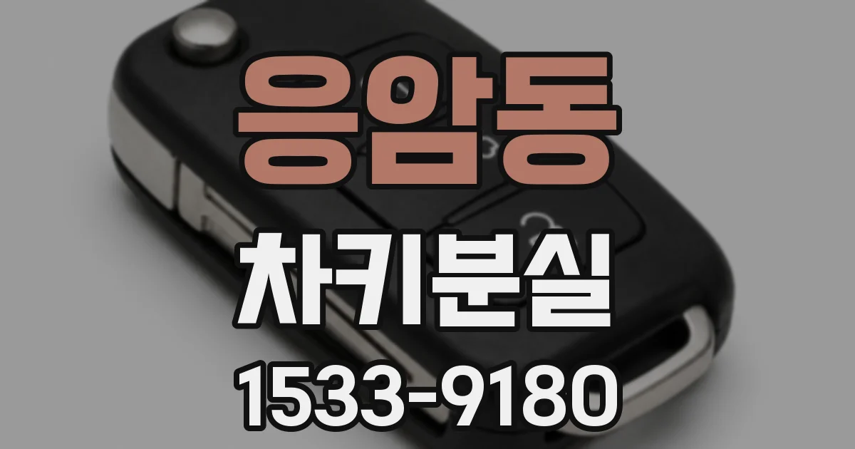 응암동 차키분실
