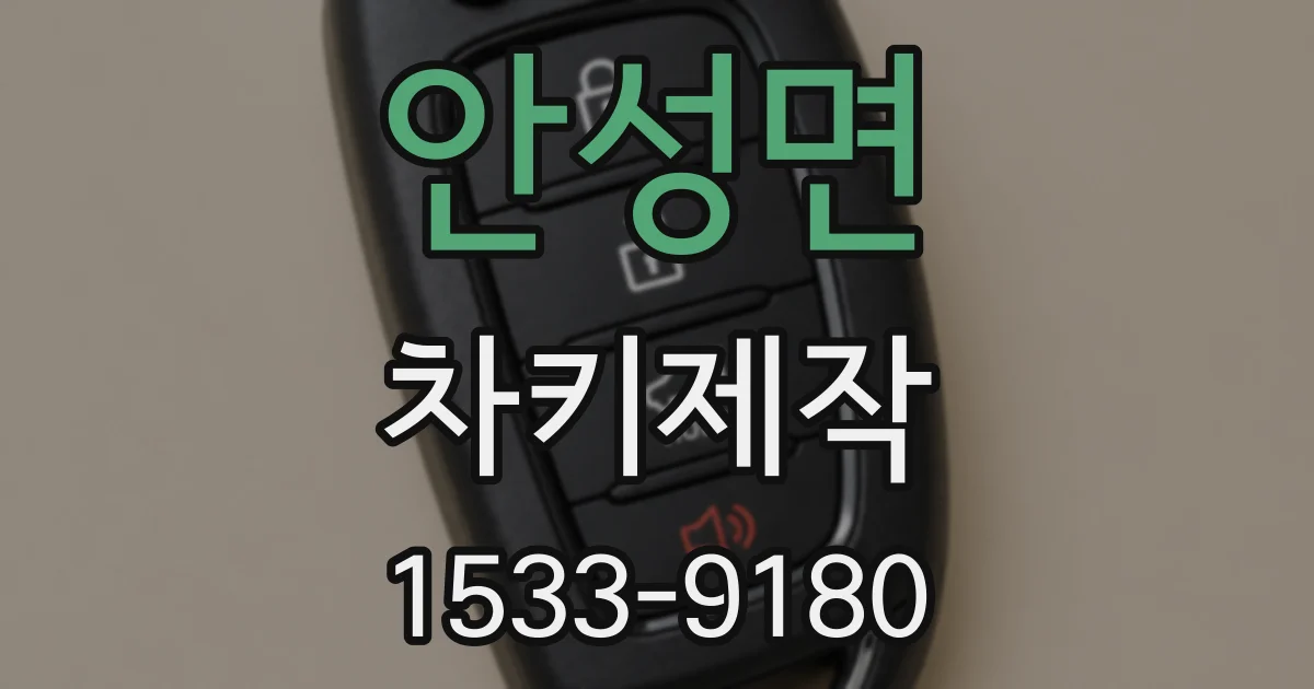 안성면 차키제작