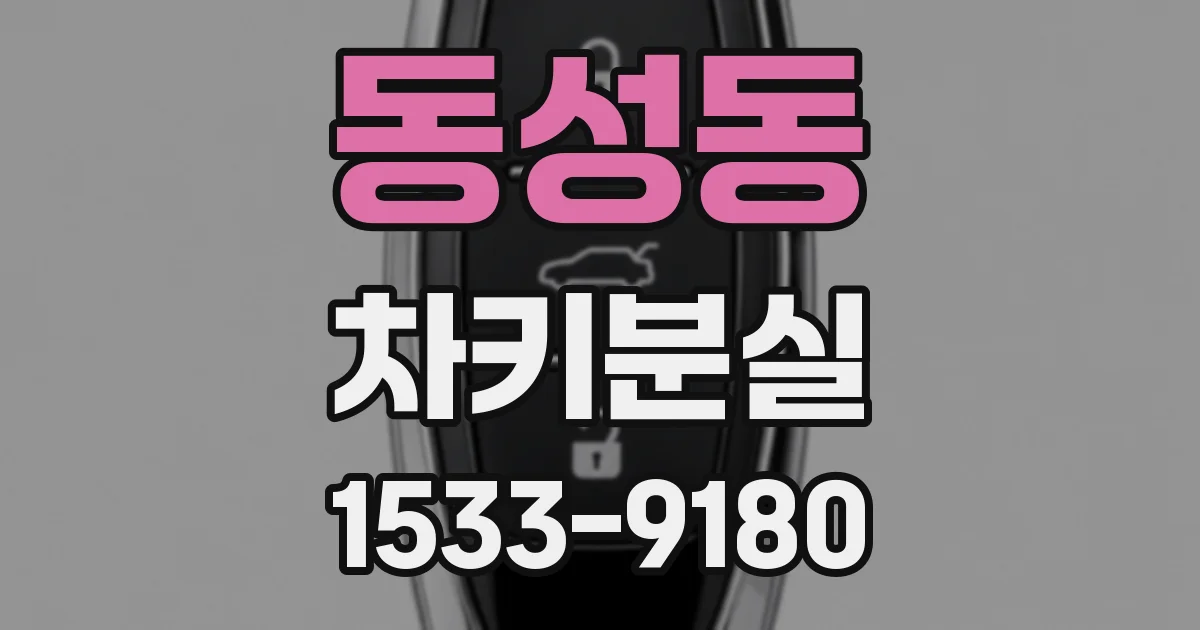 동성동 차키분실