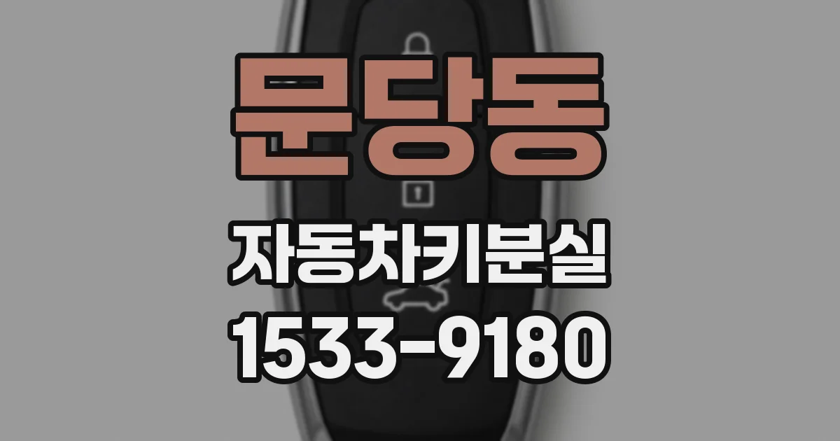 문당동 자동차키분실