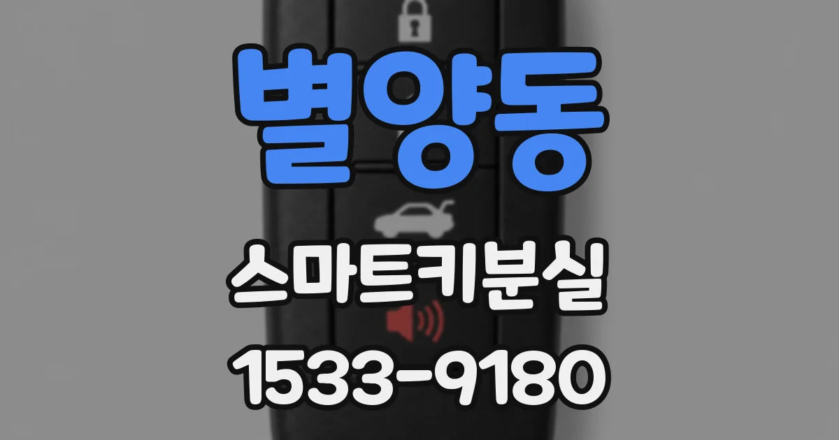 별양동 스마트키분실