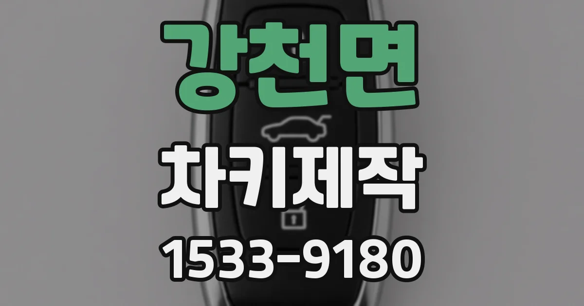 강천면 차키제작