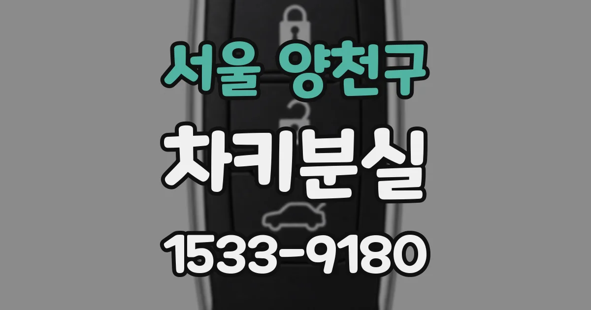 서울 양천구 차키분실