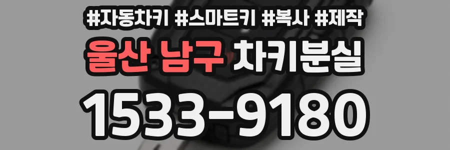 울산 남구 차키분실