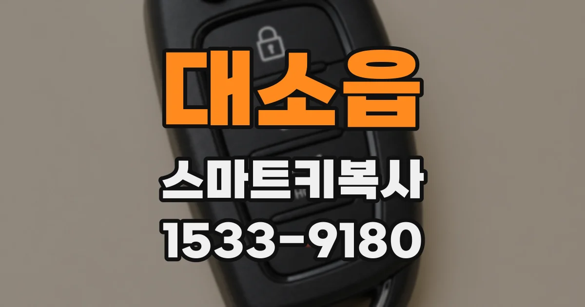 대소읍 스마트키복사