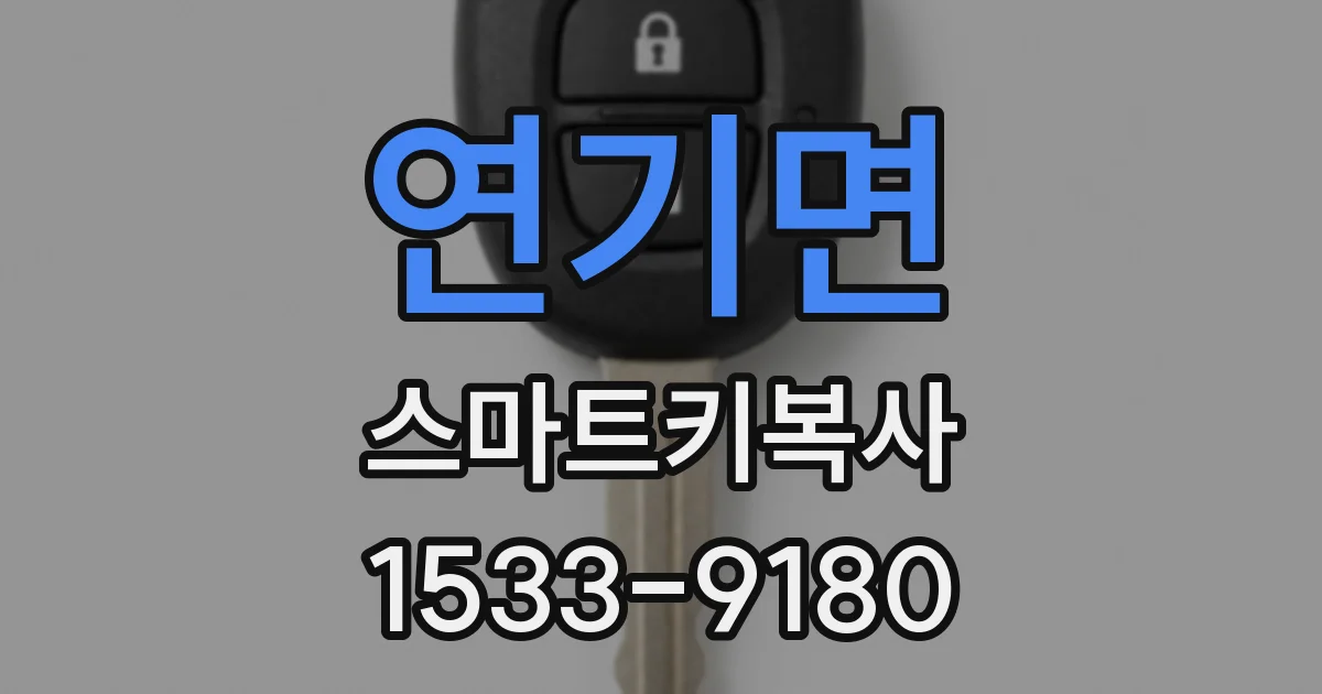 연기면 스마트키복사