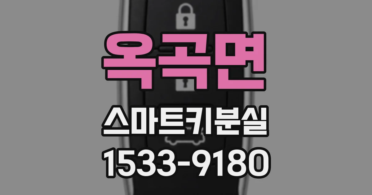 옥곡면 스마트키분실