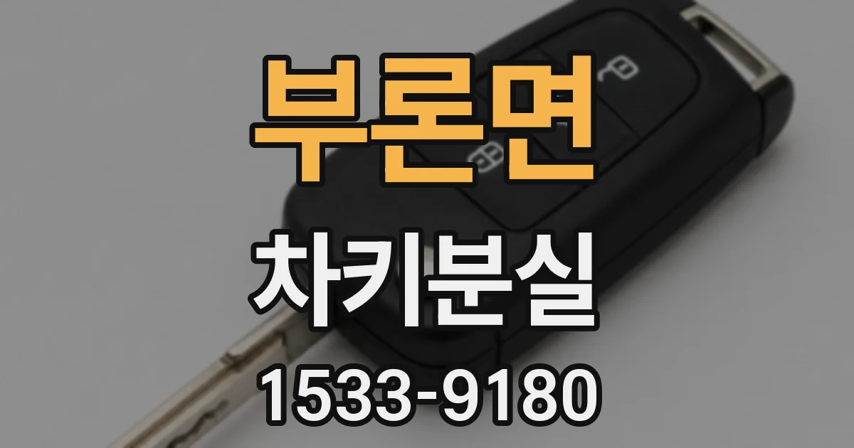 부론면 차키분실