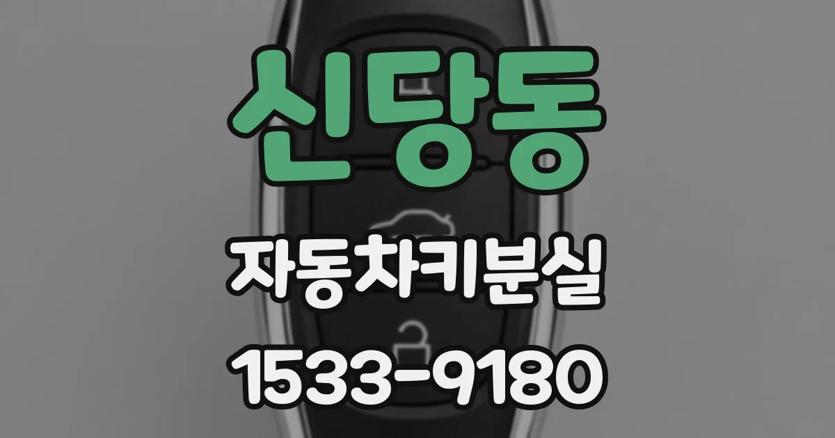 신당동 자동차키분실