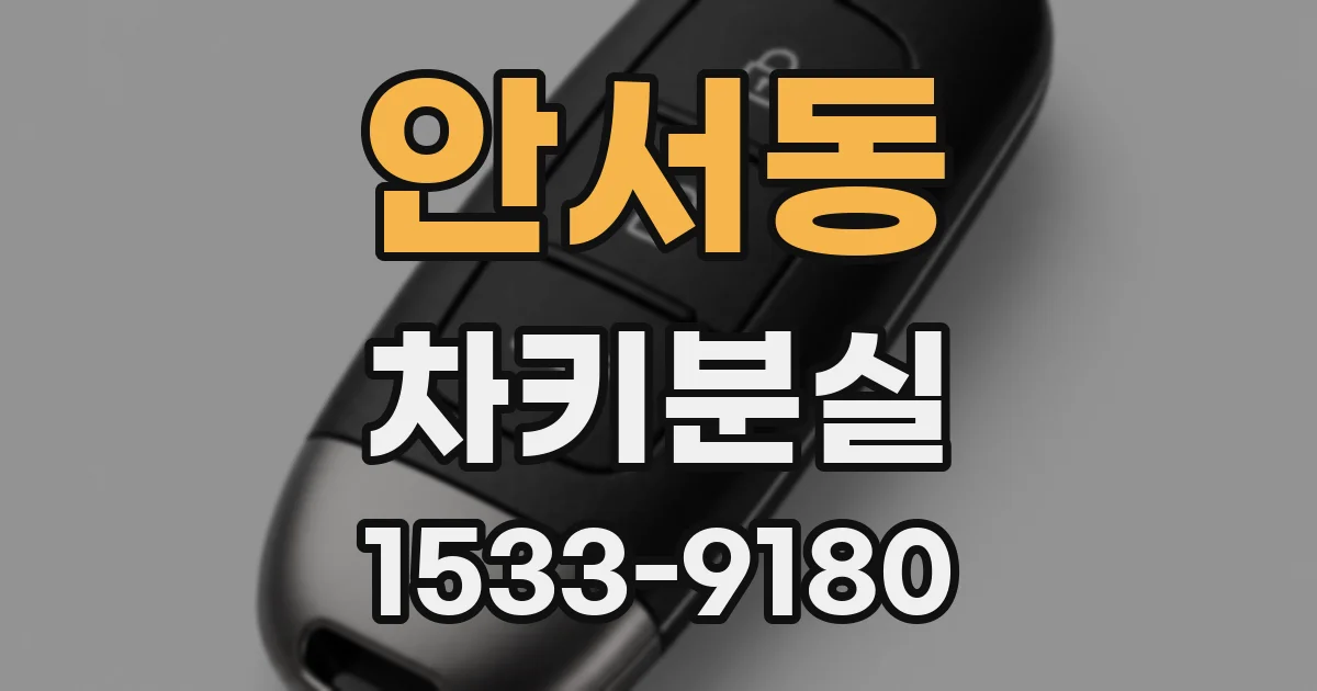 안서동 차키분실