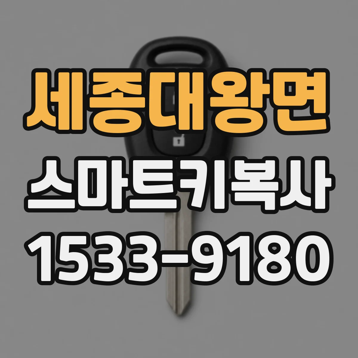 세종대왕면 스마트키복사