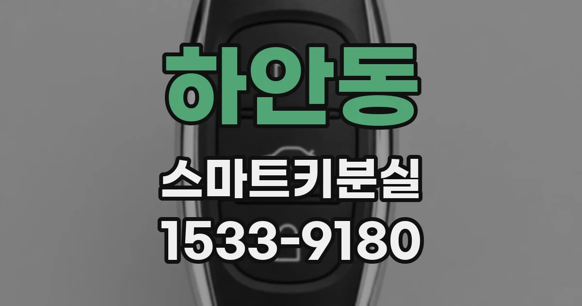 하안동 스마트키분실