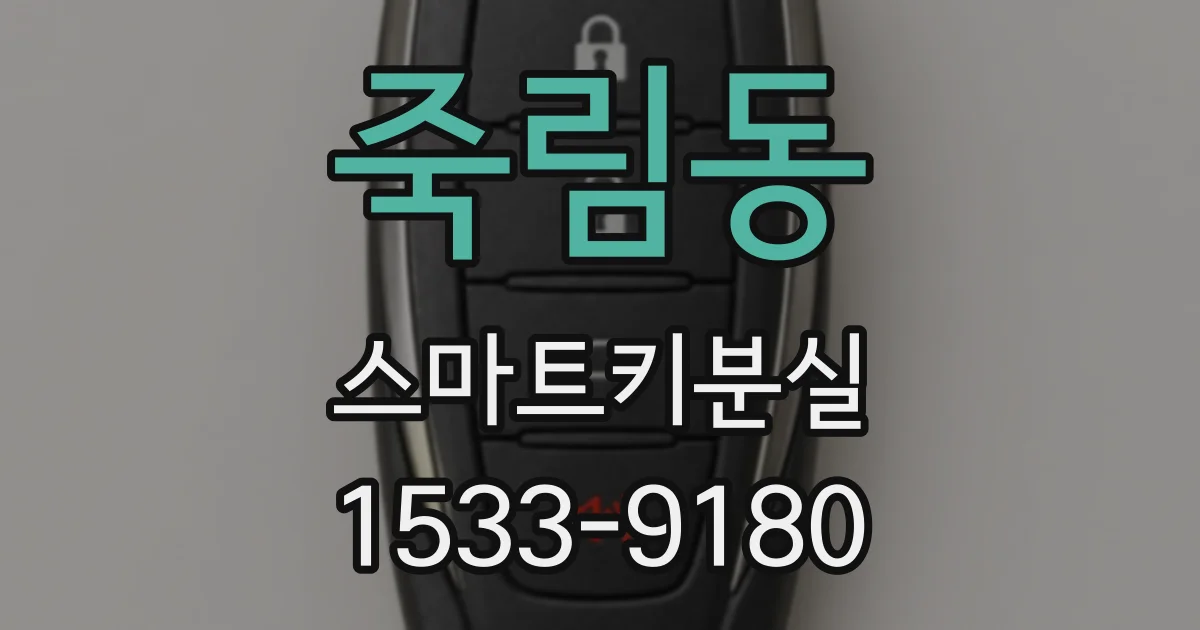 죽림동 스마트키분실