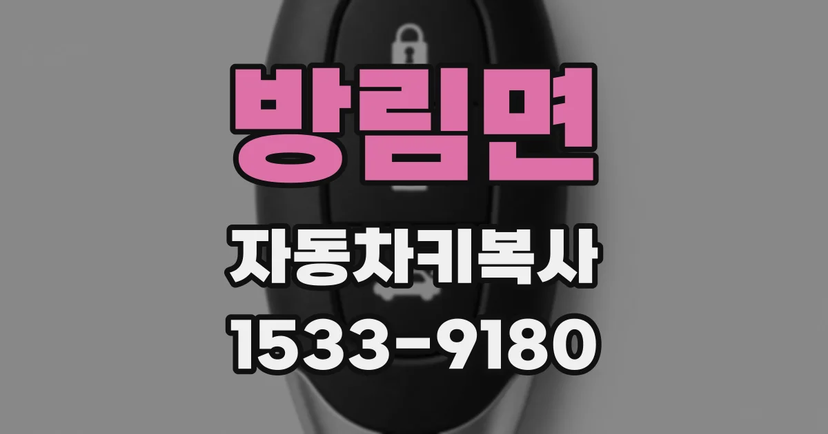 방림면 자동차키복사