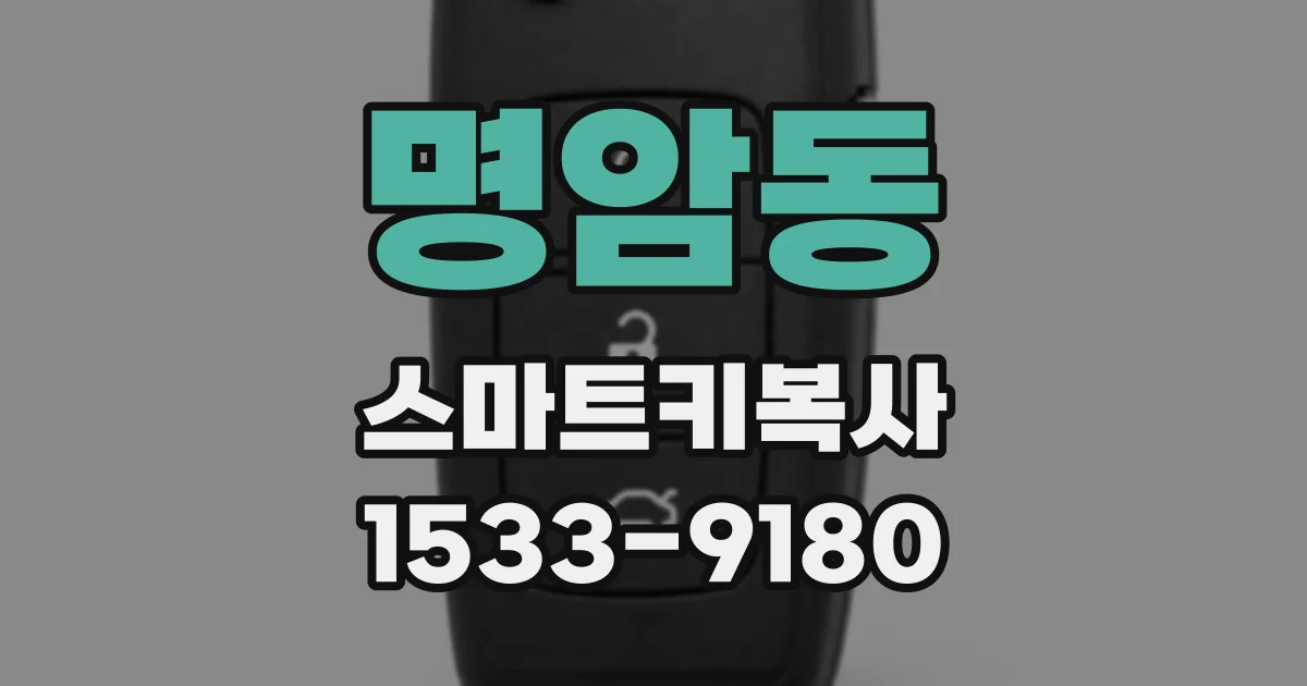 명암동 스마트키복사