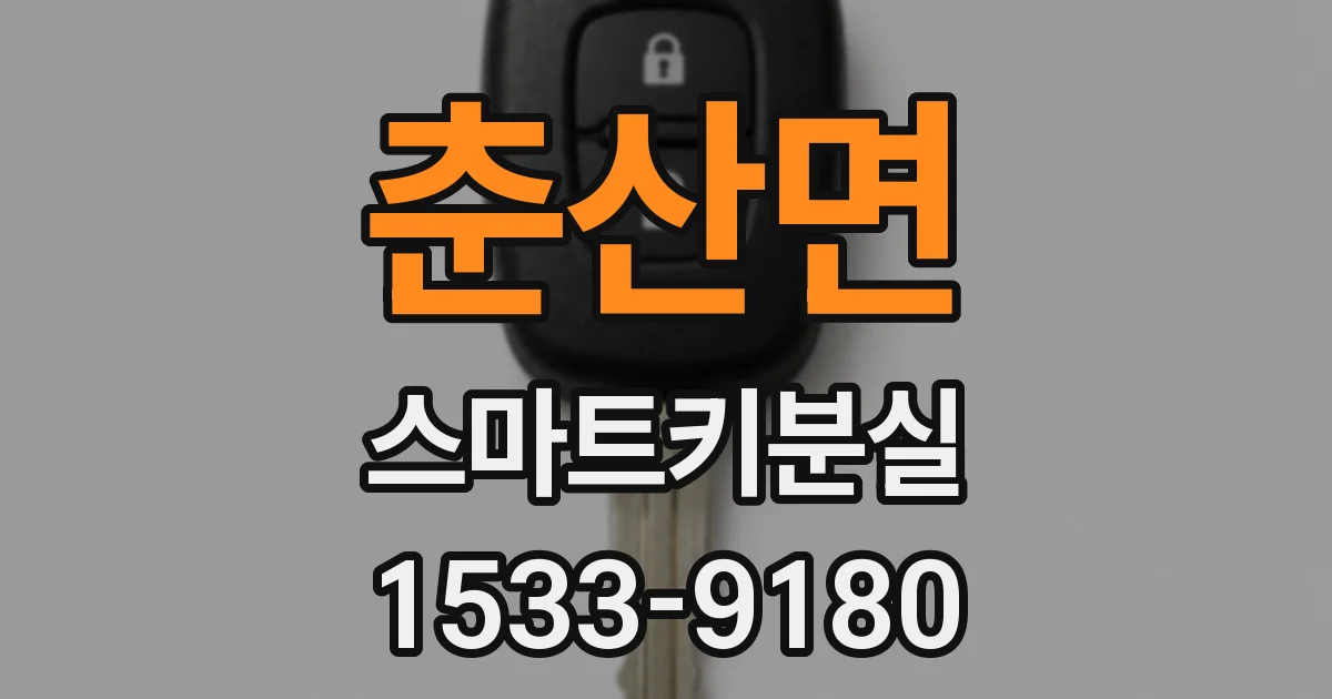 춘산면 스마트키분실