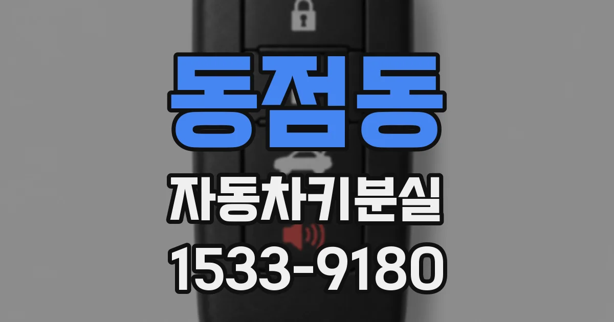 동점동 자동차키분실