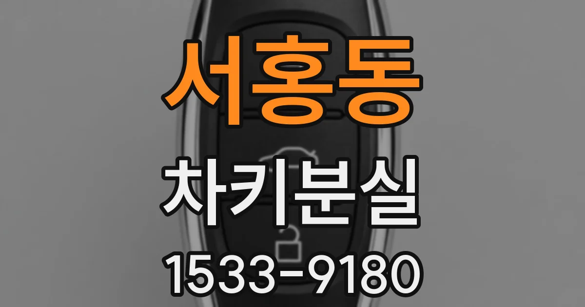서홍동 차키분실