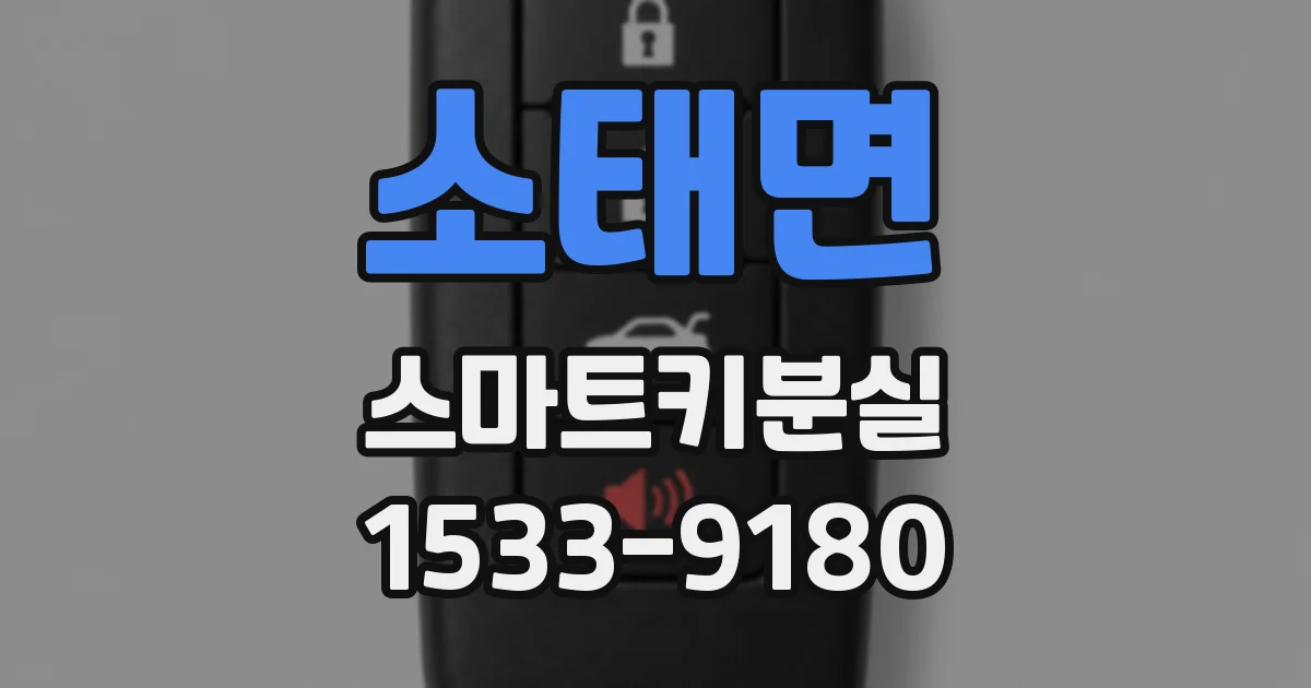 소태면 스마트키분실