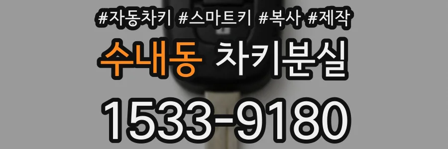 수내동 차키분실