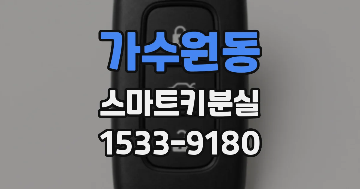 가수원동 스마트키분실