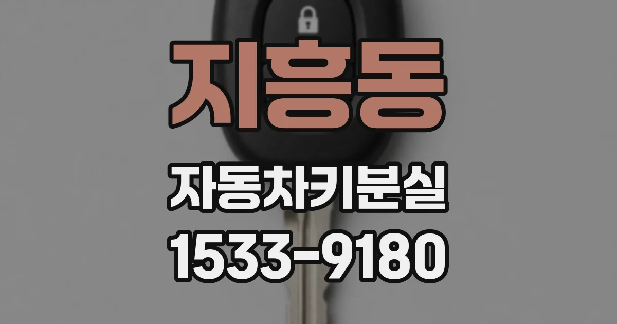 지흥동 자동차키분실