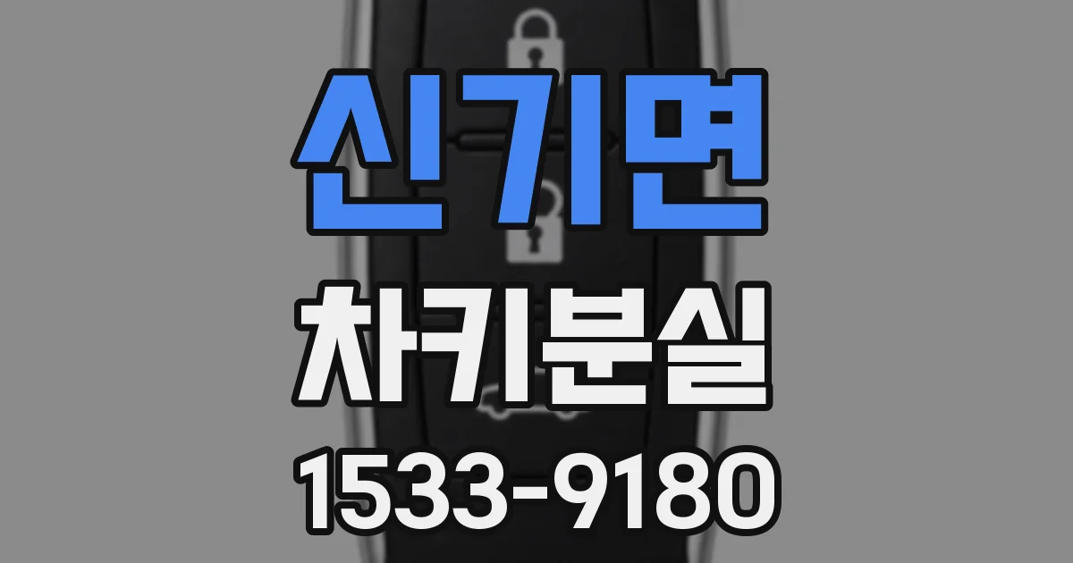 신기면 차키분실