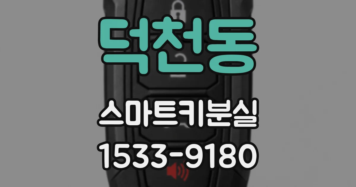 덕천동 스마트키분실