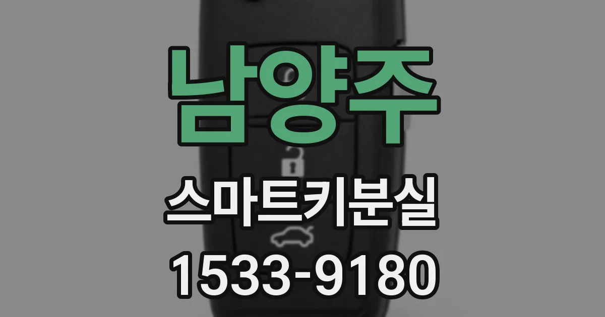 남양주 스마트키분실