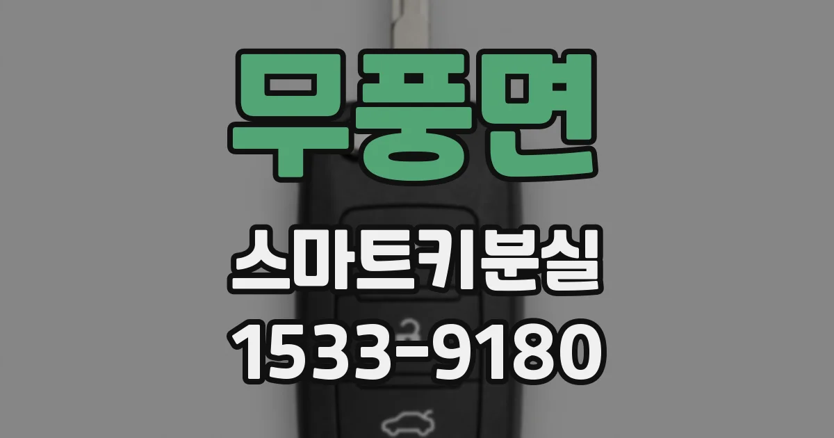 무풍면 스마트키분실