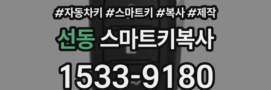 선동 스마트키복사