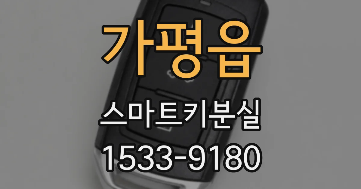 가평읍 스마트키분실