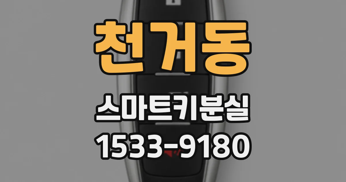 천거동 스마트키분실