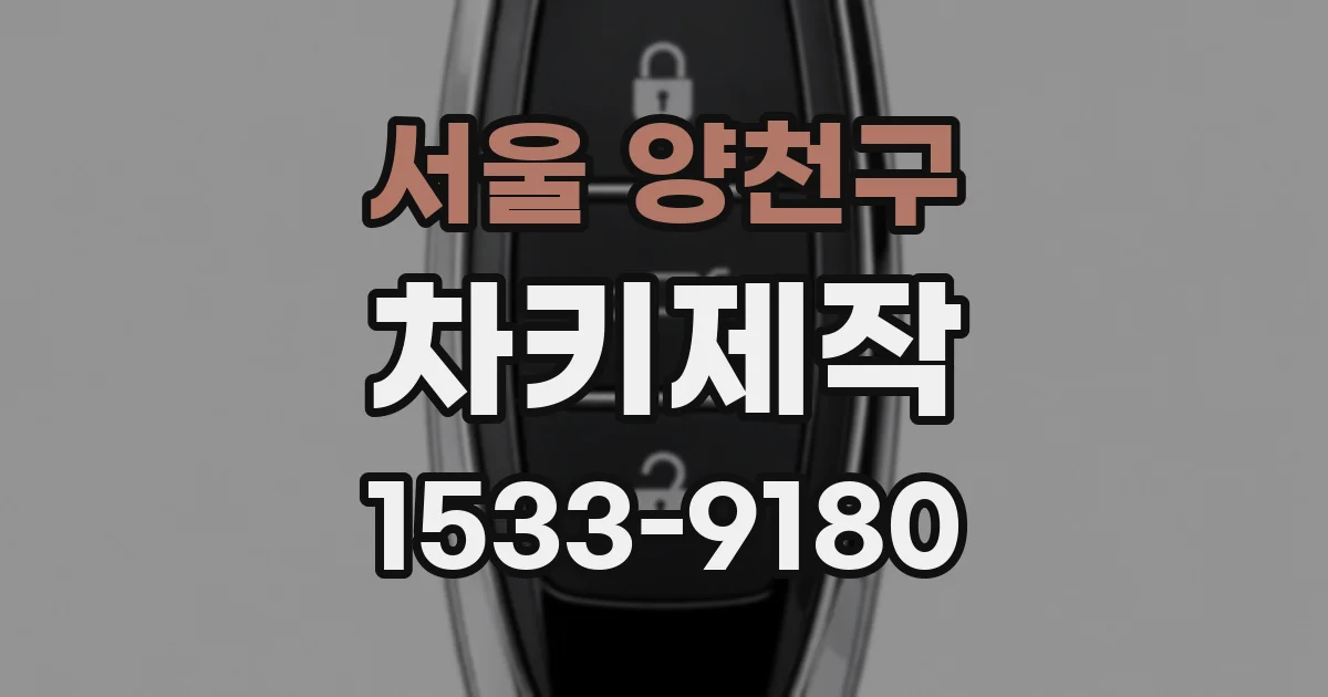 서울 양천구 차키제작