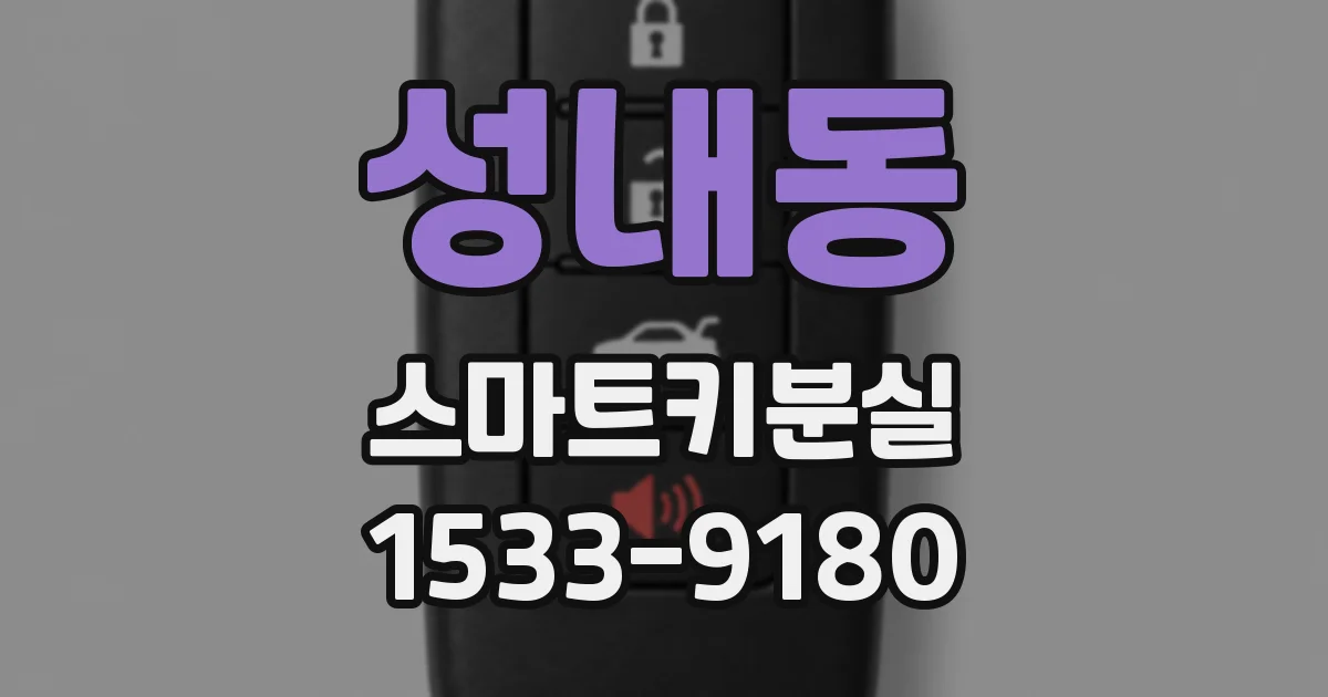 성내동 스마트키분실