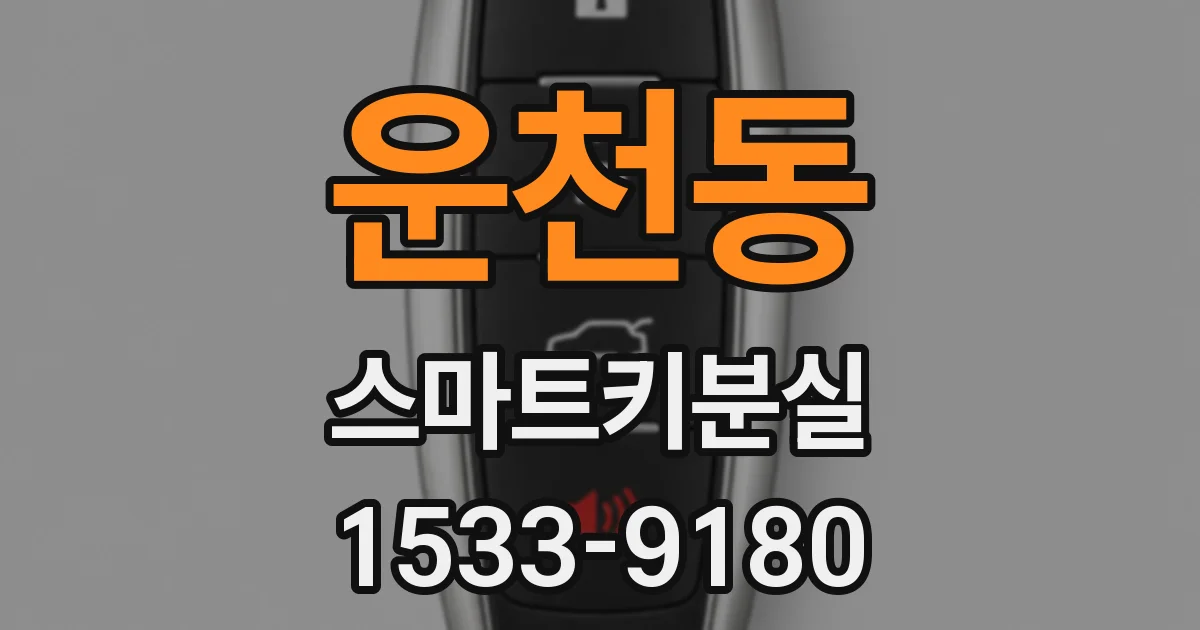 운천동 스마트키분실