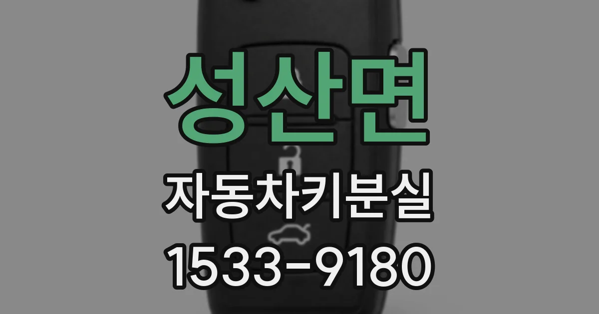 성산면 자동차키분실