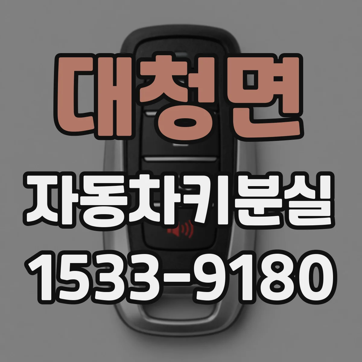 대청면 자동차키분실