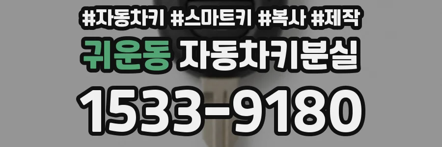 귀운동 자동차키분실