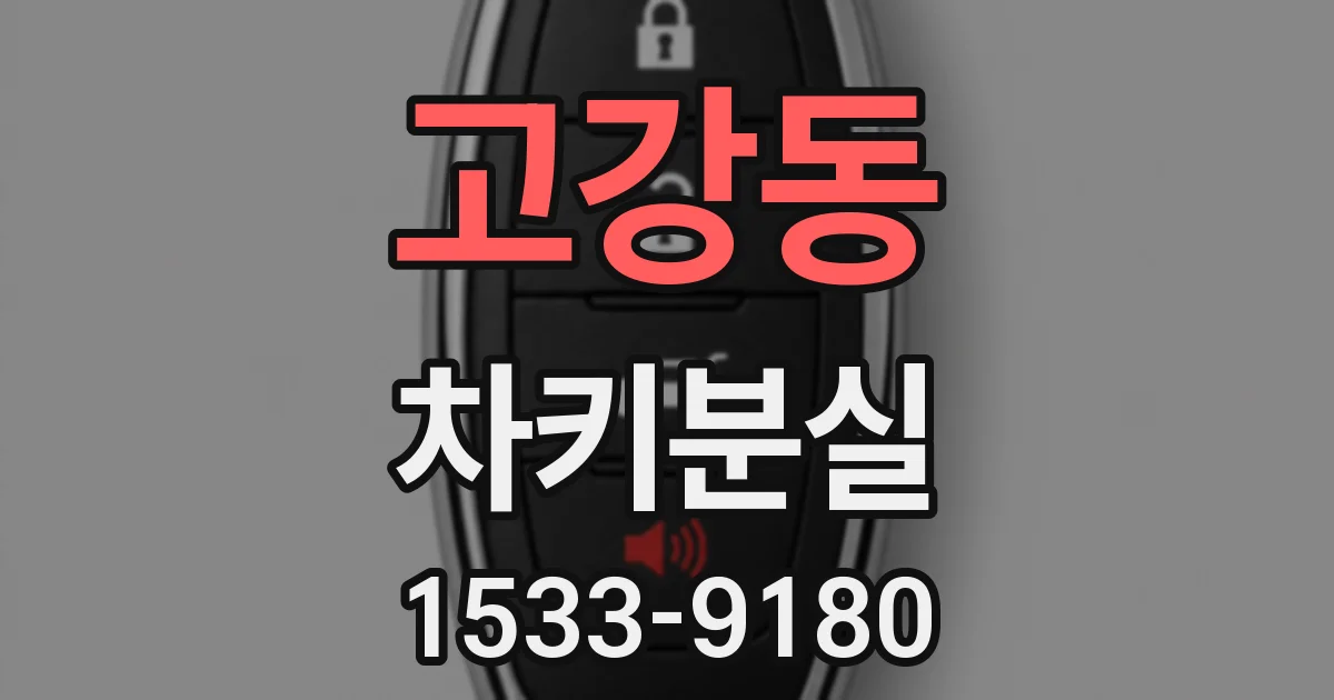고강동 차키분실
