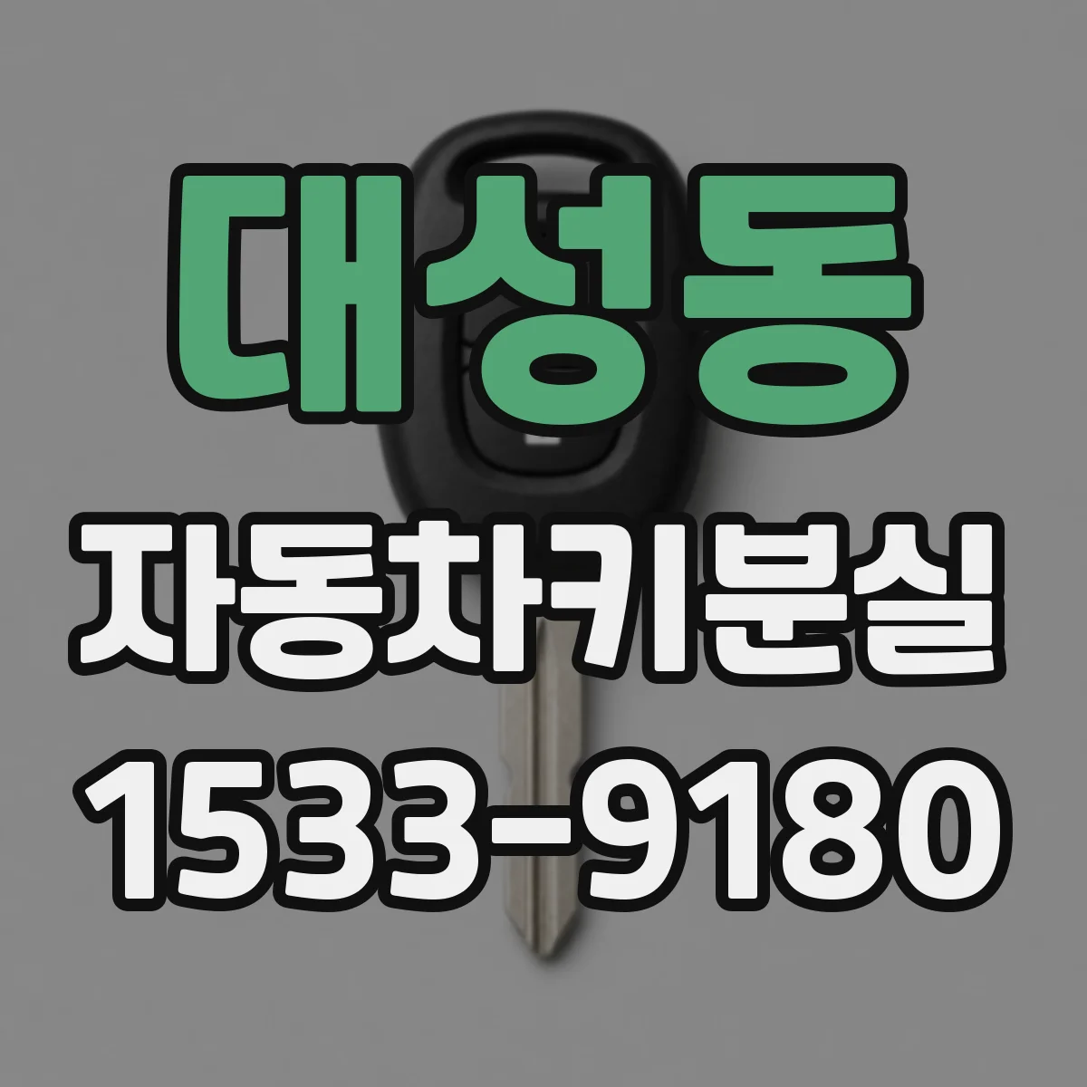 대성동 자동차키분실