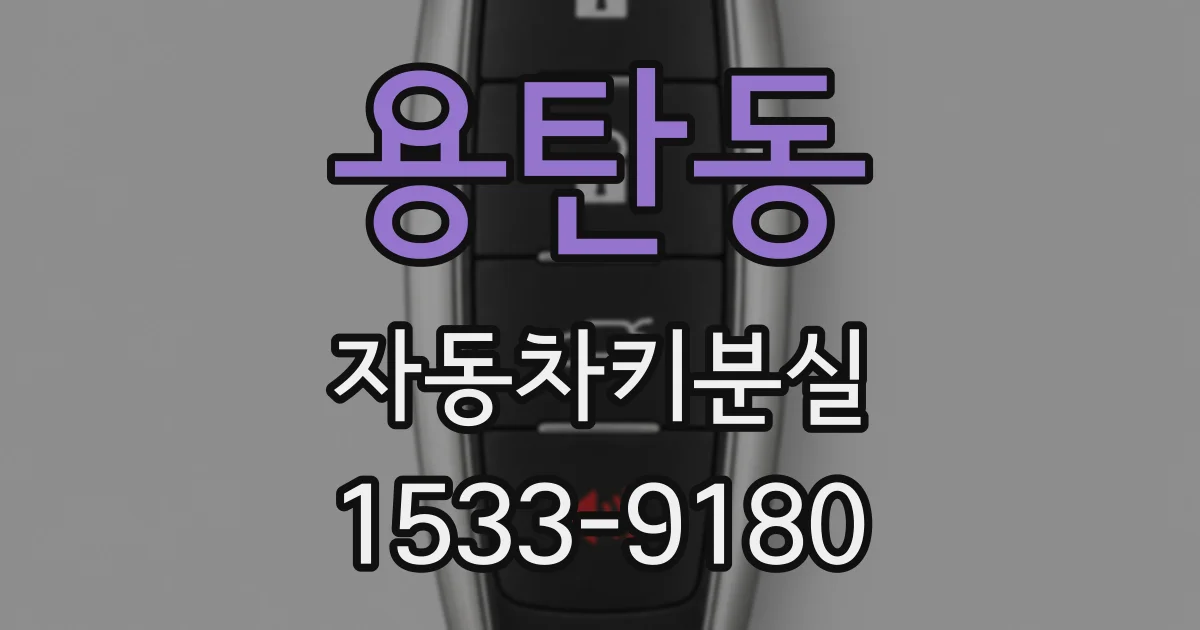 용탄동 자동차키분실