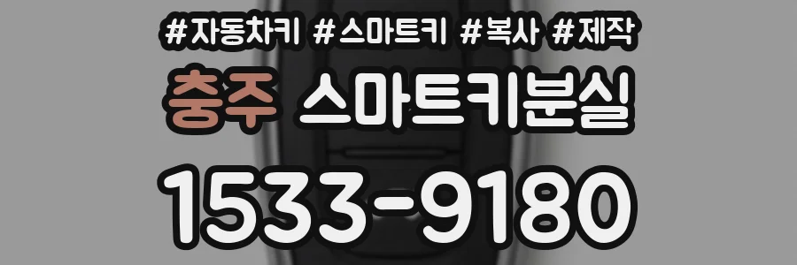 충주 스마트키분실